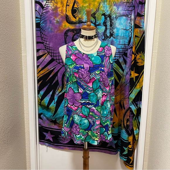 🌈 Lovely fruit flowers vintage art blouse - Picture 2 of 11